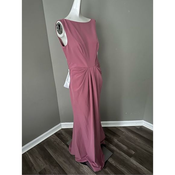 NWT Kay Unger Sansa Stretch-Crepe Gown Size 8 $318 - Picture 6 of 10